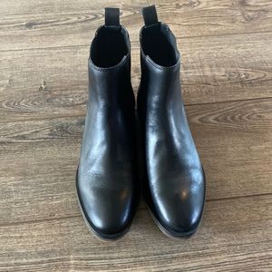 Lucky Brand black leather booties